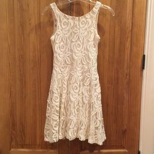 Cream lace dress